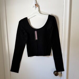 Wild Fable Black Long Sleeve Top